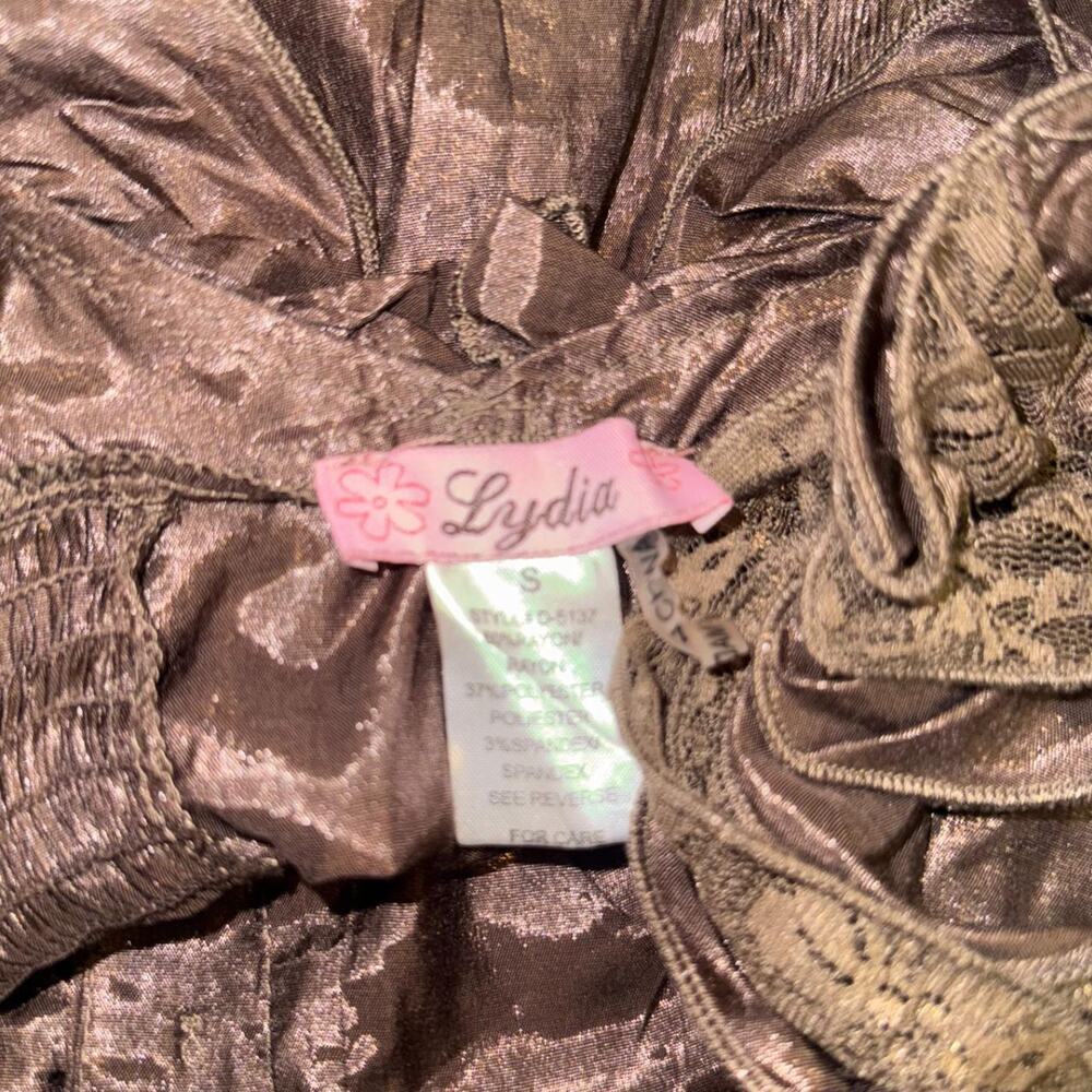 Brown Ruffled Top - Picture 6 of 6